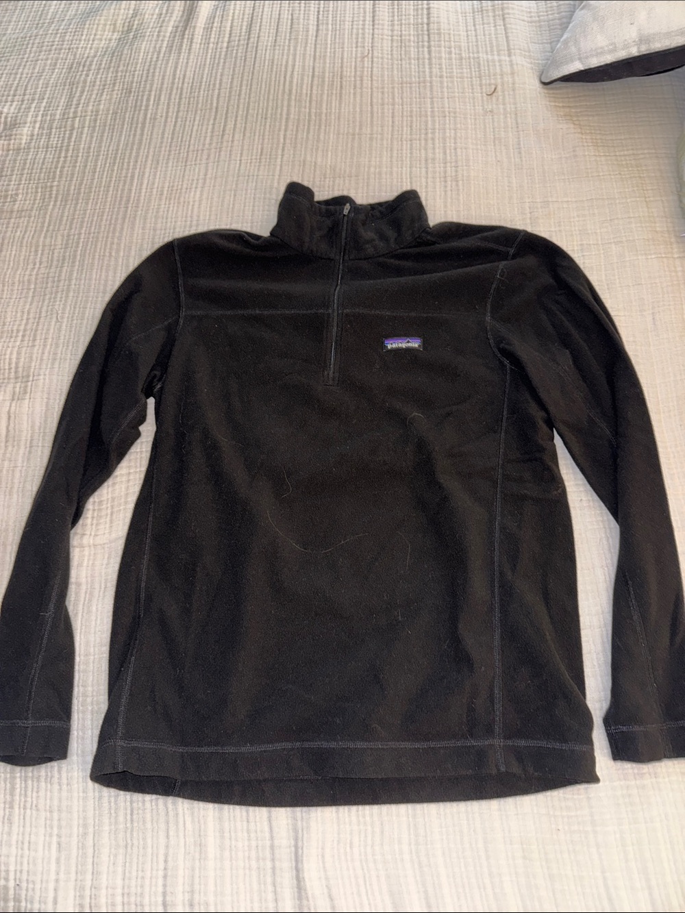 Patagonia Black Quarter-Zip Fleece Pullover